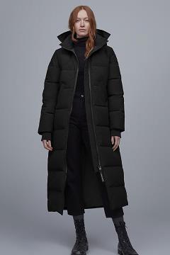 Chamarras Canada Goose Mujer México - Mystique Abrigos Negros XM9351076
